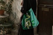 Original Designer Dragon Embroidered Bag Brand New
