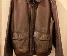 Ralph Lauren G1 Cowhide Flight Bomber Leather Jacket