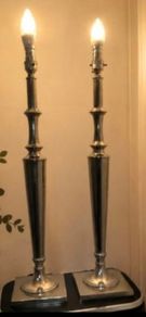 mid century table lamp x2