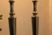 mid century table lamp x2