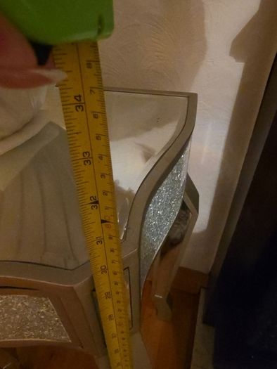 mirrored side table