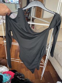 body suit asymmetric design sz M