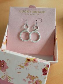 Silver-tone earrings BNIB
