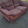Brown Corduroy 3 + 2 Seater Couches Image 3