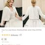 Faux fur ivory bridal jacket - JJ's house Image 3
