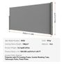 Retractable Side Awning, 71''x 138'' Outdoor Privacy Screen, 180g Polyester Water-proof Retractable Patio Screen Image 2
