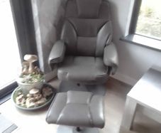 foot stool leather BNW  Beutiful