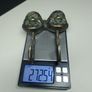 Vintage Chinese-Style Brass/Bronze Double Wall Hook Image 4