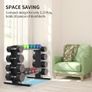 Compact Dumbbell Rack, Stabel Weight Rack for Holding 20 pieces Dumbbells Home Gym Storage, Multi-layer Weights Stand Holder (Rack Only) Image 4