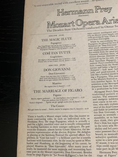 Herman Drey Mozart Opera Arias