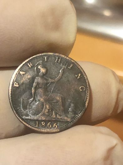 1866 farthing Victoria
