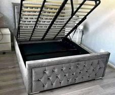 Ottoman Gaslift storage double bed