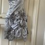 BNWT -  Silver/Blue hand beaded occasion Dress (10-12) Image 4