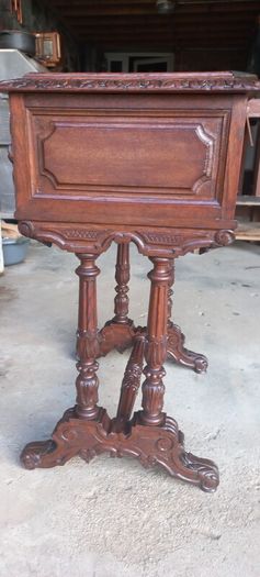 Antique ladies french seweing Chest oak early 1930s  Beautiful