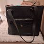 Leather M+S black tote Image 4