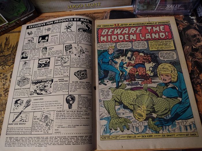 Fantastic Four ! Issue #47 ! by Stan Lee and Jack Kirby !! 1st App of Maximus the Mad ! 1st App of the Great Refuge Aka Attilan ! Silver Age Comic from 1966 ! by Marvel !