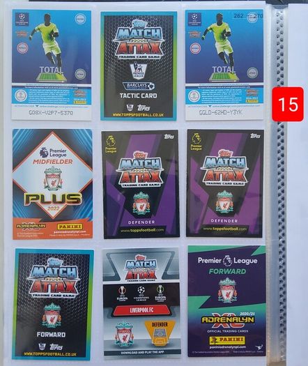 Liverpool Football Cards (116 Players)