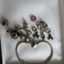 Original Pandora bracelet with many charms silver 925 Image 4