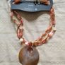M&S Coral Shell Necklace Image 6