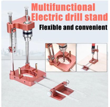 BRAND NEW Alloy Steel Woodworking Drill Locator Mini Bench Drilling Locator Labor Saving Template Guide Tool cutters for wood For Home