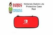 Nintendo Switch Lite Console EVA Hard Protective Case Zip Cover Carry Bag Pouch Red