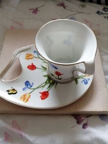pretty cup and saucer set