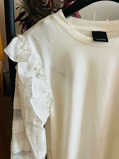 Pinko long sleeve white top