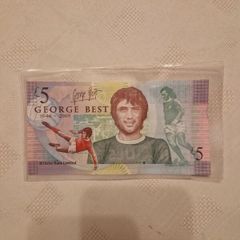 George Best 5 pound note 2006 in protective sleeve