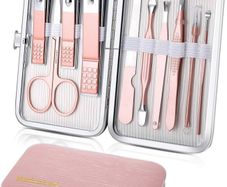 FREE P&P | 10pcs Professional Nail Clippers Kit Pedicure Care Tools-Stainless Steel Grooming Tools for Travel
