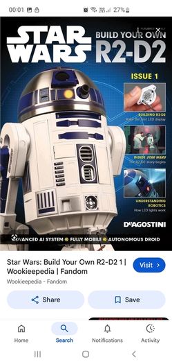 Star wars build R2-D2 robot
