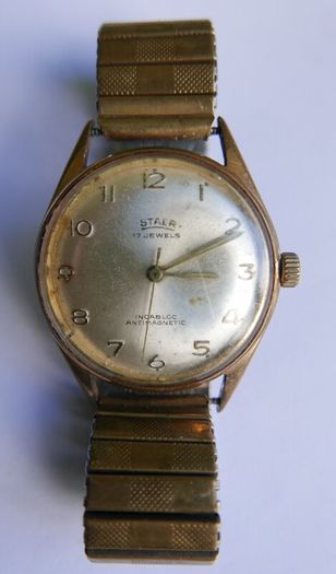 Vintage Men's STAER 17 Jeweles Incabloc Antimagnetic Watch, the watch works well and keeps time
