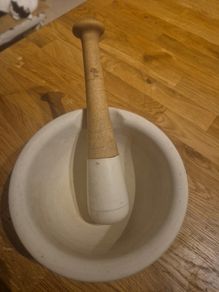 antique mortar and pestle