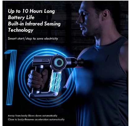 BRAND NEW Massage Gun 16mm Deep Tissue Muscle Massager Pain Relief