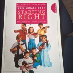 Eta Cohens Violin Method Pleliminary Book Starting Right