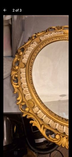 ornate vintage guilded mirror
