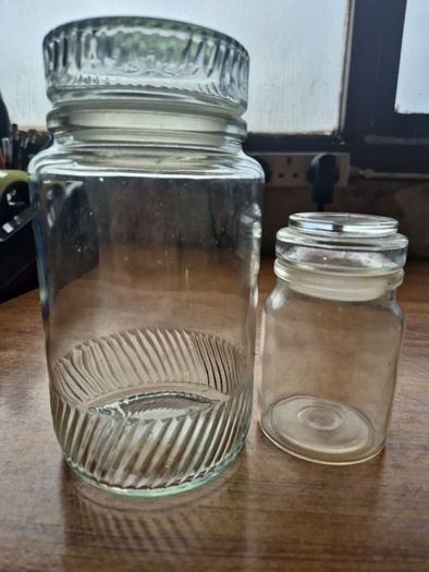 2 Vintage Storage Jars