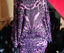 Temperly London merino wool leopard print dress M
