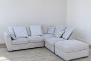Beige Harvey norman corner sofa/sofabed l shaped couch