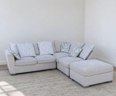 Beige Harvey norman corner sofa/sofabed l shaped couch