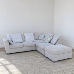 Beige Harvey norman corner sofa/sofabed l shaped couch