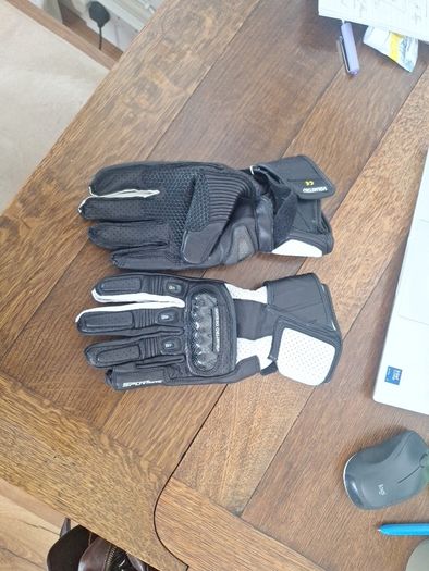 As new motorbike gloves
