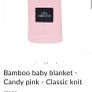 bamboo  baby blanket  candy pink colour suitable from newborn up to school Image 6