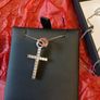 Sterling silver/cubic zirconia cross necklace Image 7