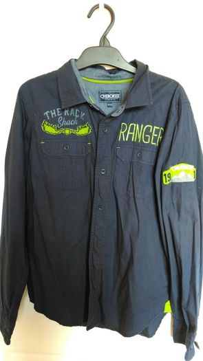 Boys navy long sleeve shirt, like new
