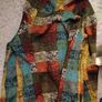 Colourful Checked Wool Coat Warm Winter Jacket Image 3