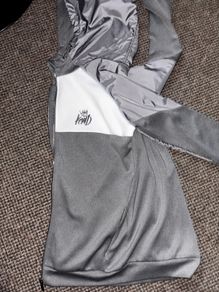 Kings Will Dream (KWD) zip-up jacket in white and grey