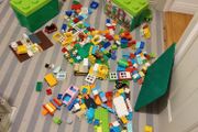 5kg Huge LEGO Duplo Bulk Lot with 2 Storage Boxes &amp; Large Baseplate