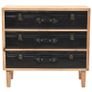 Drawer Cabinet Solid Fir Wood 80x36x75 cm Image 5
