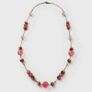 Pink & Amber Beaded Long Necklace Image 2