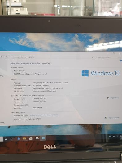 Dell Latitude E7250 12.5" Laptop  i7 , 5th Gen, 8GB RAM, 512GB SSD, Windows 10 Pro +office 2007 webcam +graphics 520 + touch screen